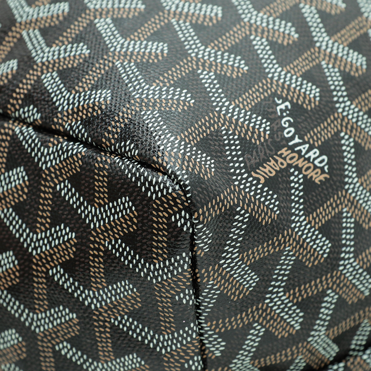 Goyard Black Goyardine Saint Louis PM Bag
