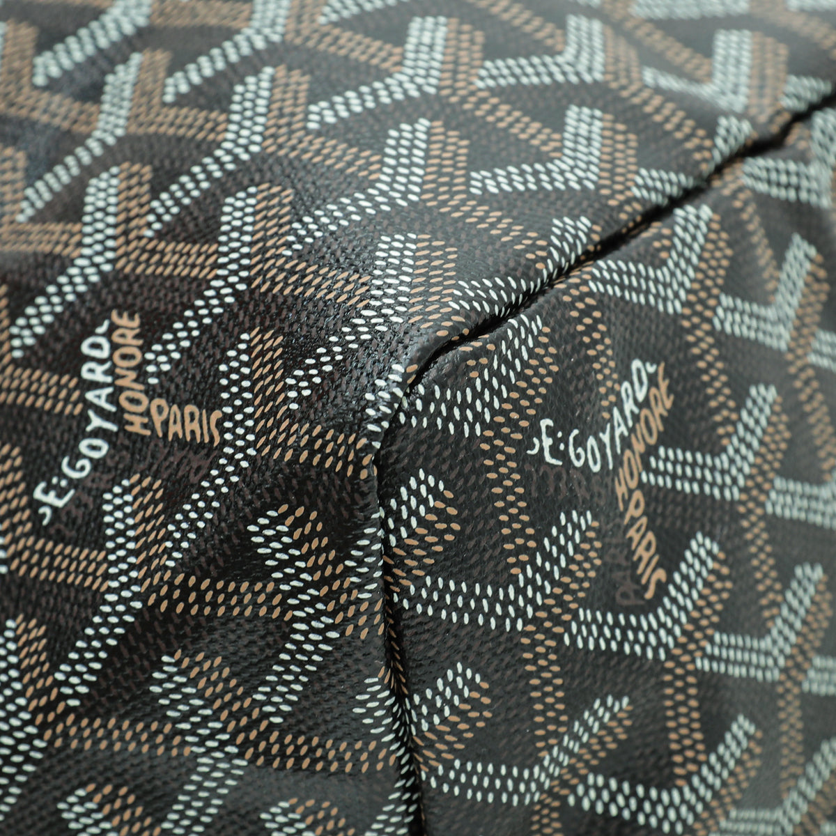 Goyard Black Goyardine Saint Louis PM Bag