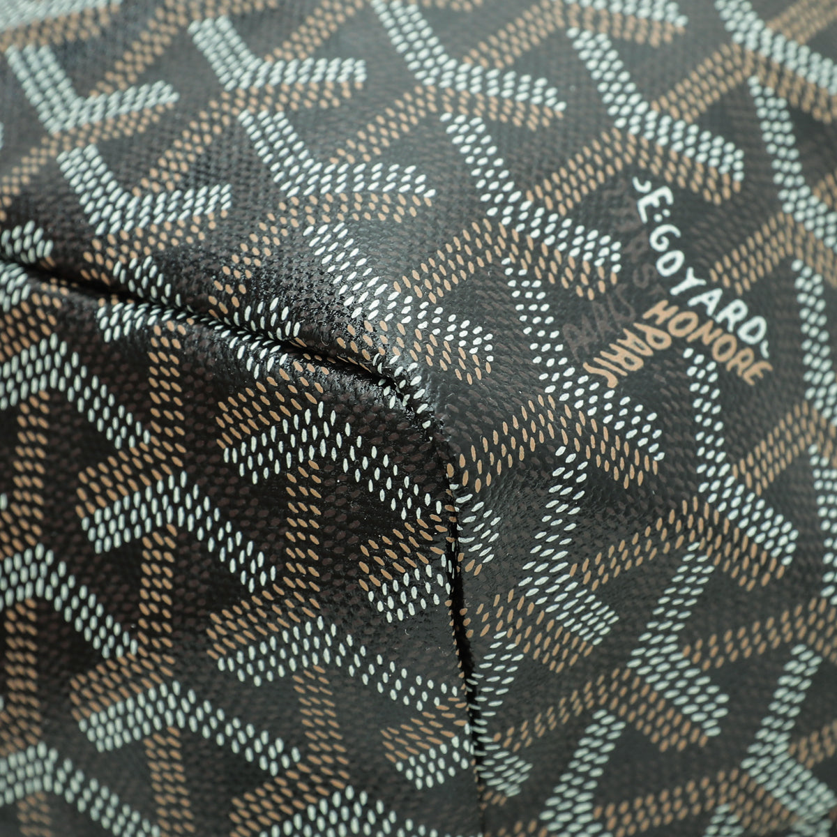 Goyard Black Goyardine Saint Louis PM Bag