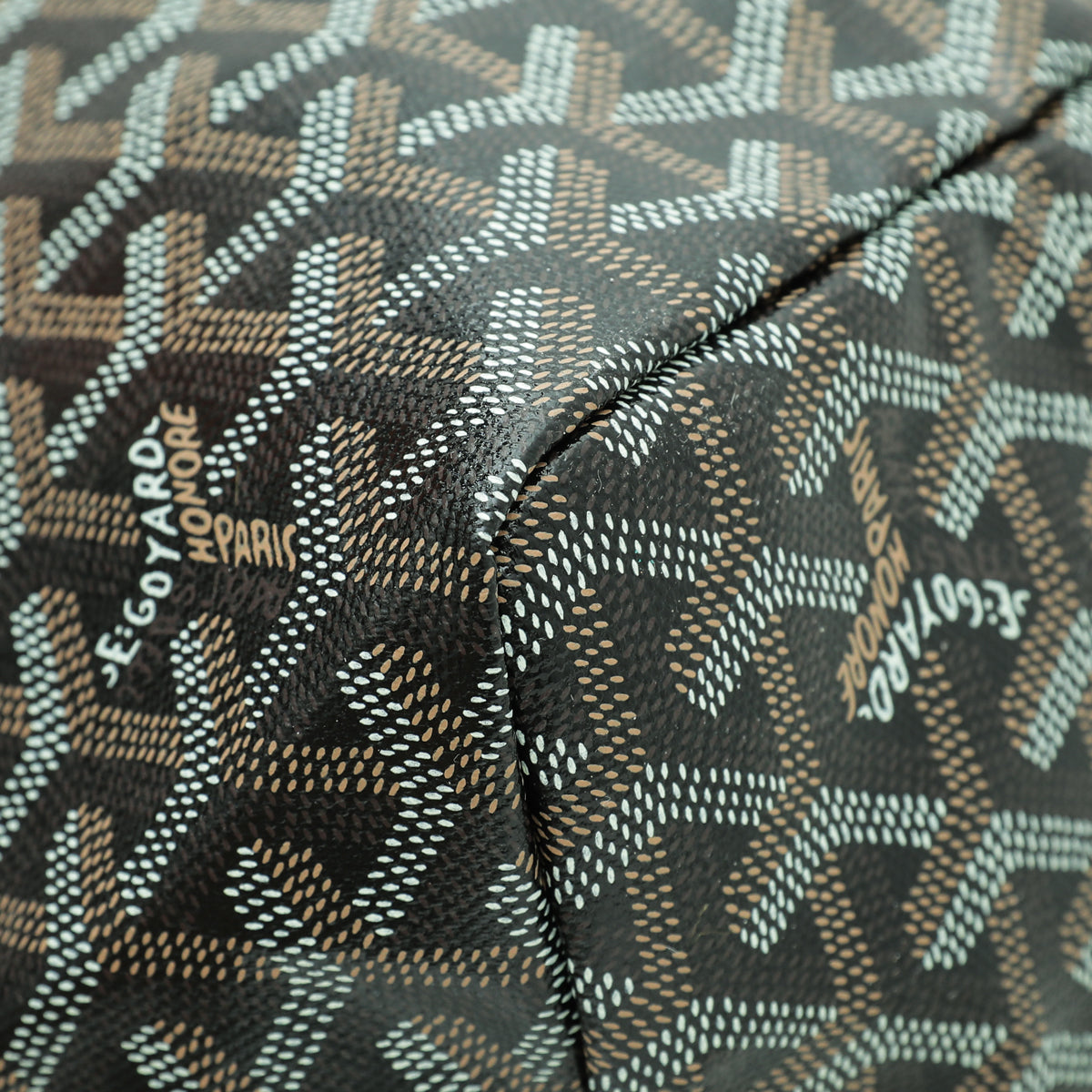 Goyard Black Goyardine Saint Louis PM Bag