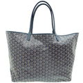Goyard Navy Blue Goyardine Saint Louis GM Bag