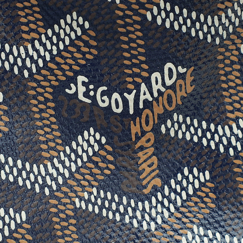 Goyard Navy Blue Goyardine Saint Louis GM Bag