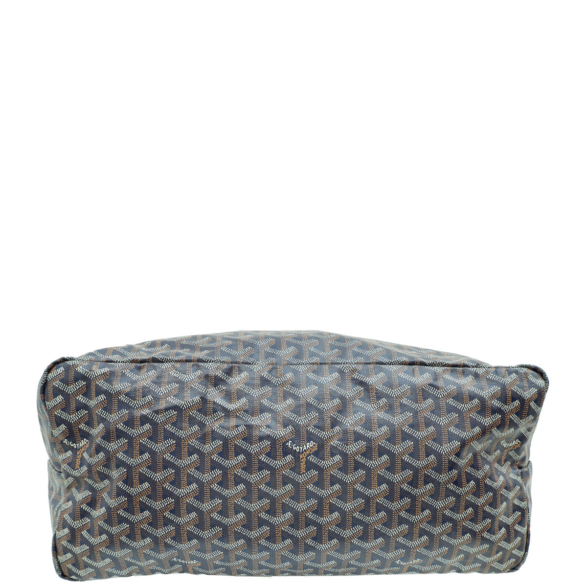 Goyard Navy Blue Goyardine Saint Louis GM Bag