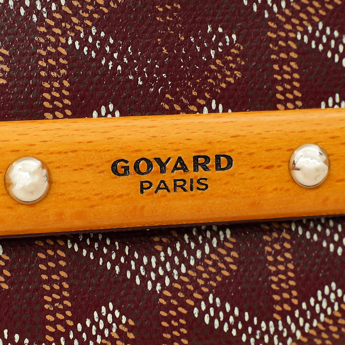 Goyard Burgundy Goyardine Monte Carlo PM Strap Clutch Bag