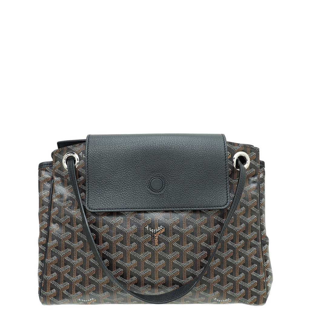 Goyard Black Goyardine Rouette Souple Tote Bag