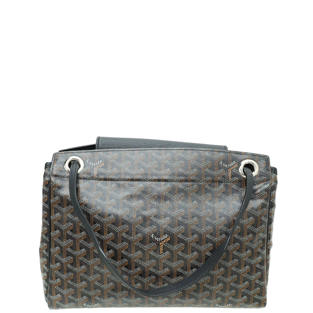 Goyard Black Goyardine Rouette Souple Tote Bag