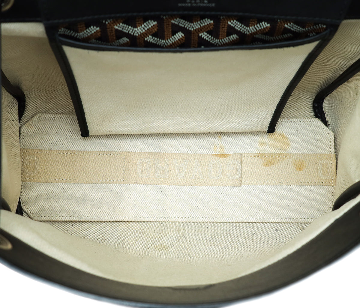 Goyard Black Goyardine Rouette Souple Tote Bag