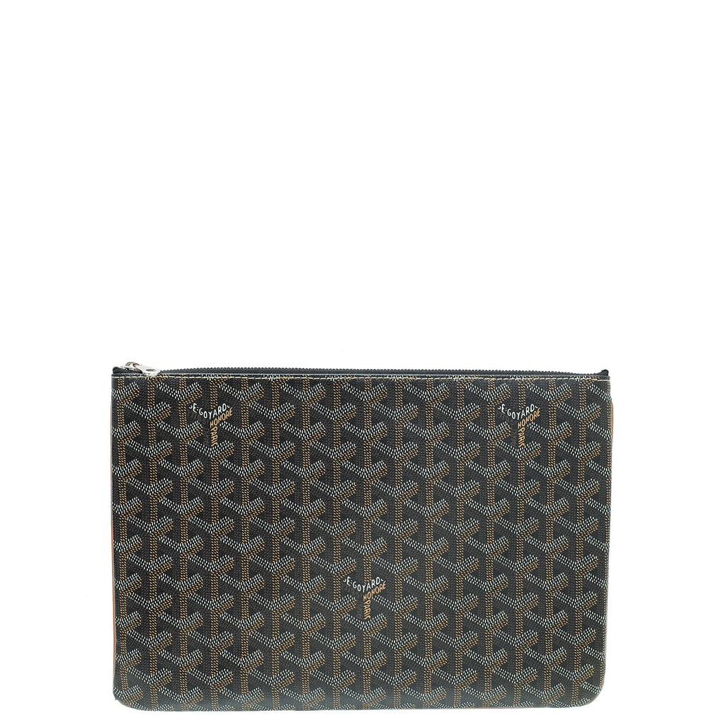 Goyard Bicolor Goyardine Senat MM Pouch