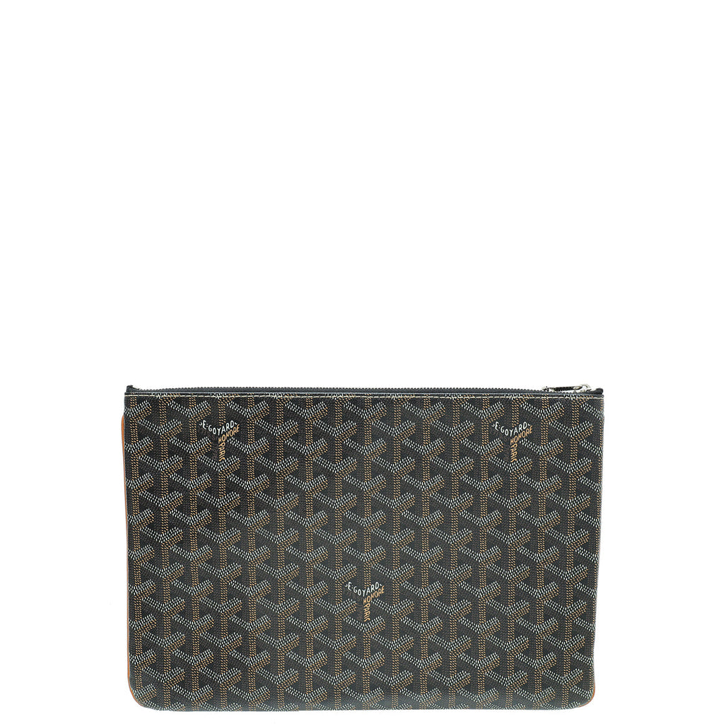 Goyard Bicolor Goyardine Senat MM Pouch