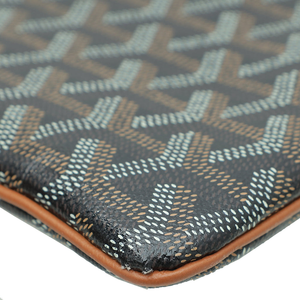 Goyard Bicolor Goyardine Senat MM Pouch