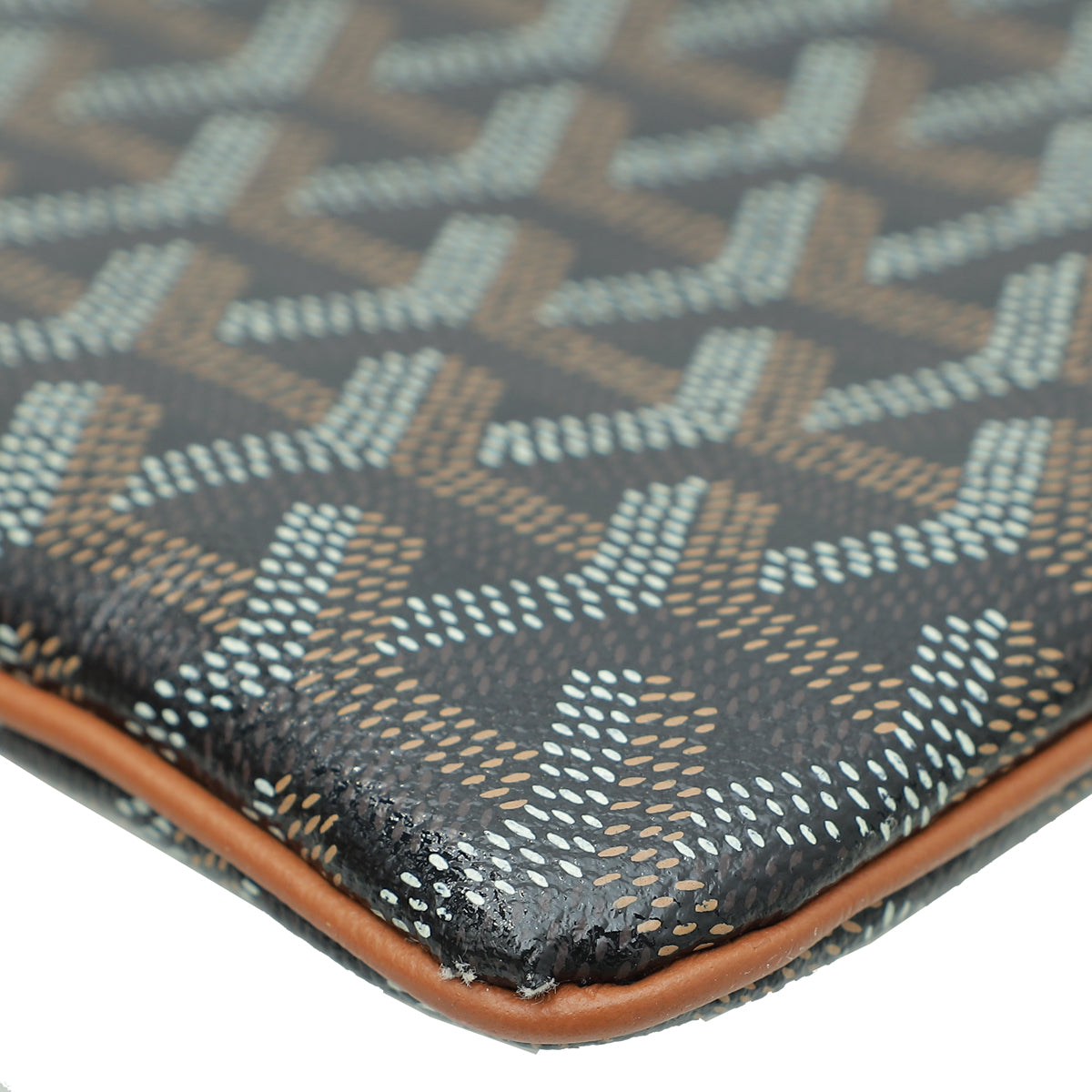 Goyard Bicolor Goyardine Senat MM Pouch