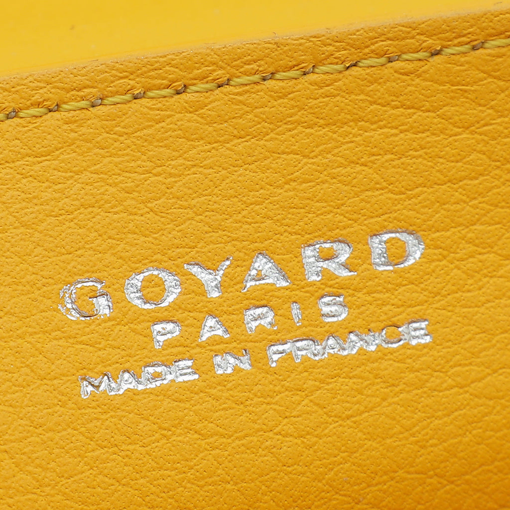 Goyard Yellow Goyardine Souple Saigon Mini Bag