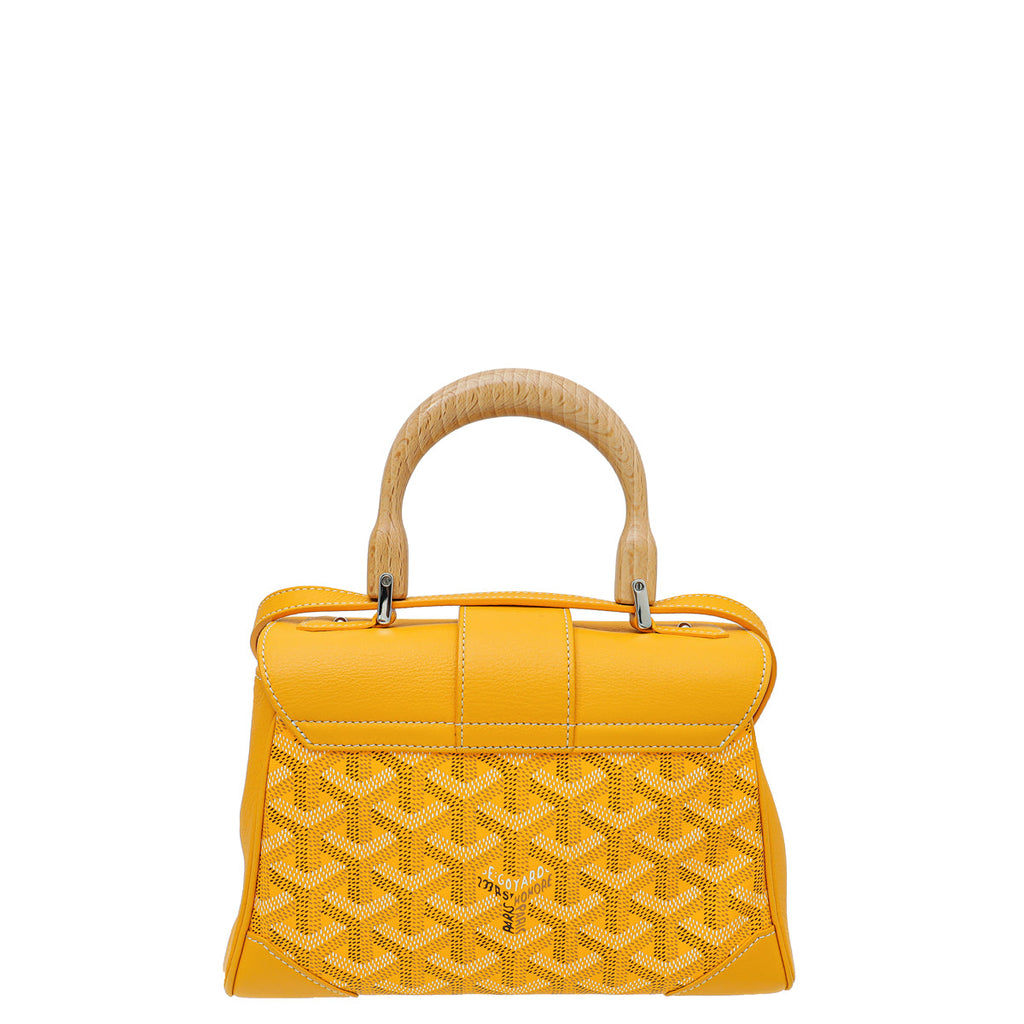 Goyard Yellow Goyardine Souple Saigon Mini Bag