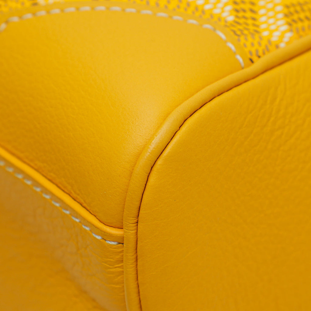 Goyard Yellow Goyardine Souple Saigon Mini Bag