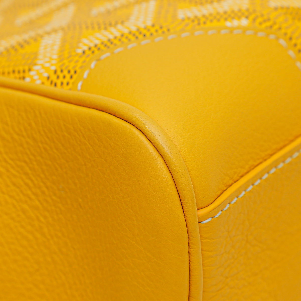 Goyard Yellow Goyardine Souple Saigon Mini Bag