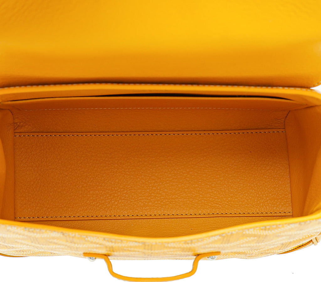 Goyard Yellow Goyardine Souple Saigon Mini Bag