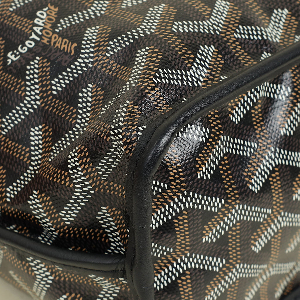 Goyard Black Goyardine Mini Anjou Reversible Bag