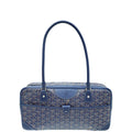 Goyard Navy Blue Goyardine Saint Martin Bag