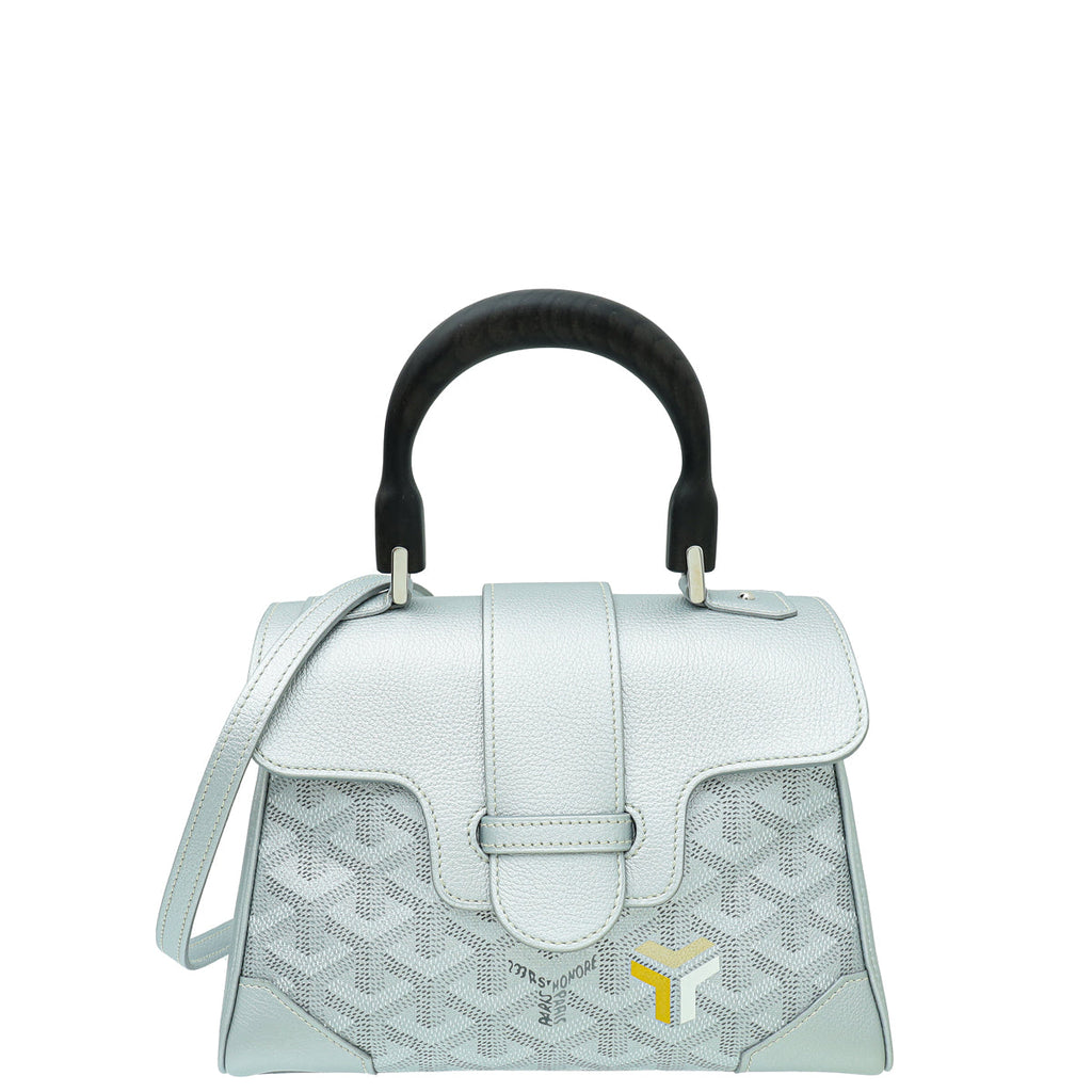 Goyard Metallic Gray Ltd. Ed. Souple Mini Saigon Bag
