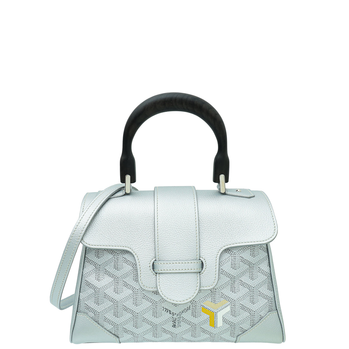Goyard Metallic Gray Ltd. Ed. Souple Mini Saigon Bag