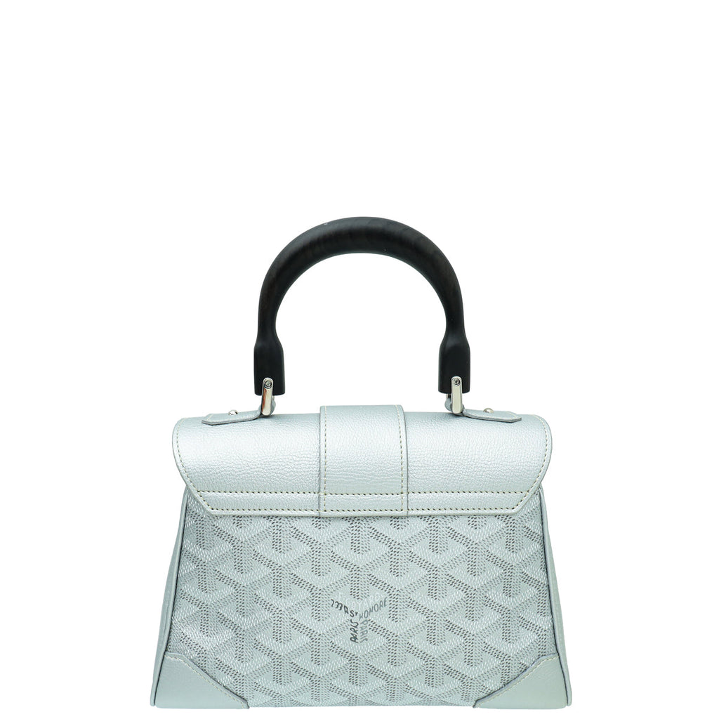 Goyard Metallic Gray Ltd. Ed. Souple Mini Saigon Bag