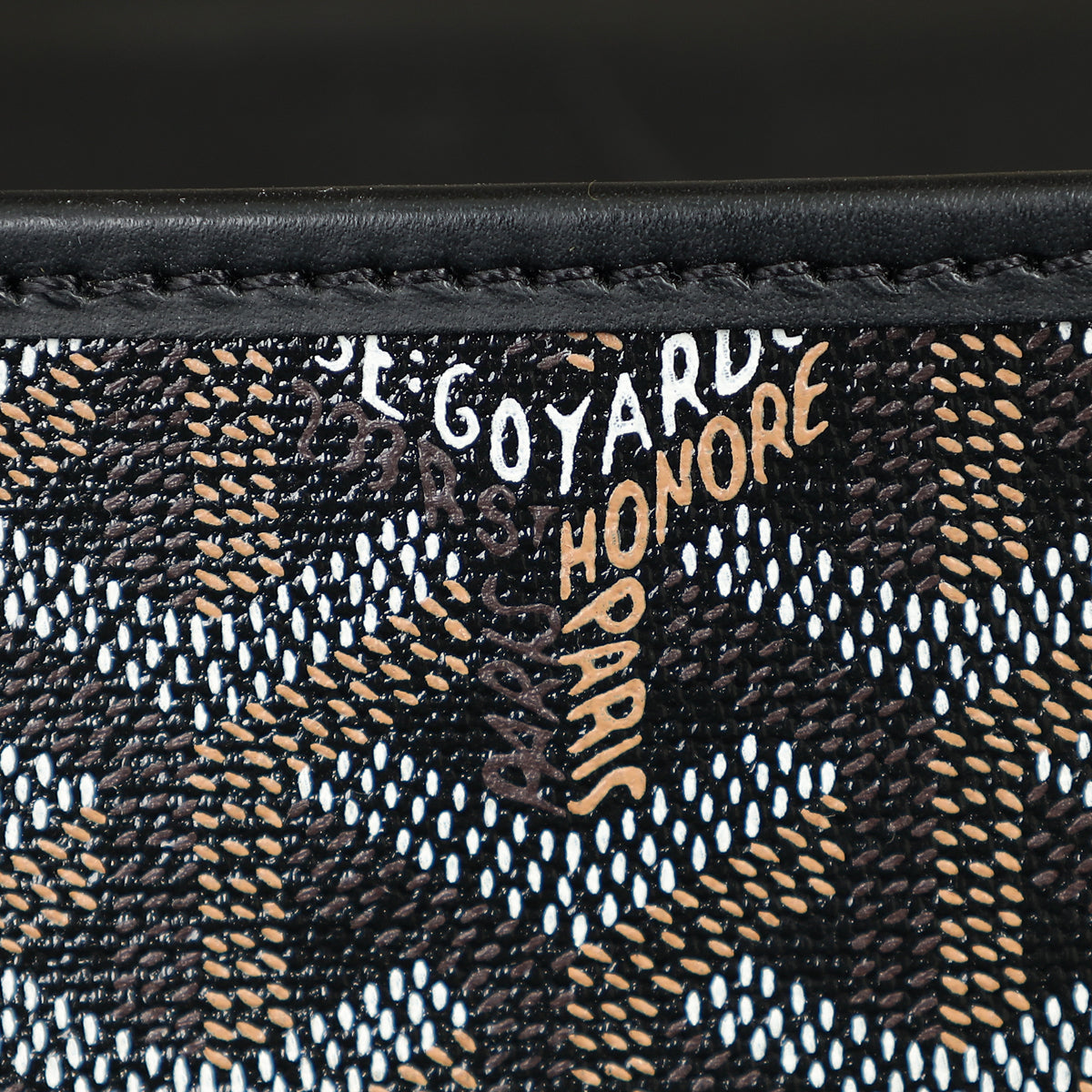 Goyard Black Goyardine MM Belvedere Messenger Bag
