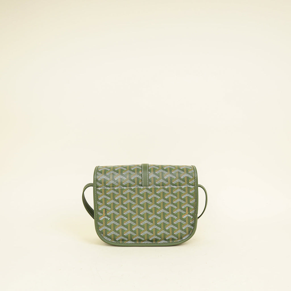 Goyard Khaki Goyardine Belvedere PM Messenger Bag