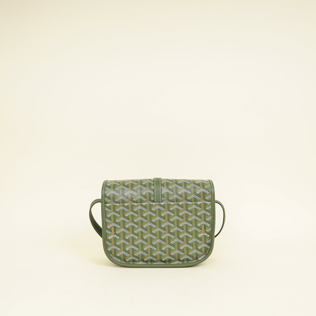 Goyard Khaki Goyardine Belvedere PM Messenger Bag