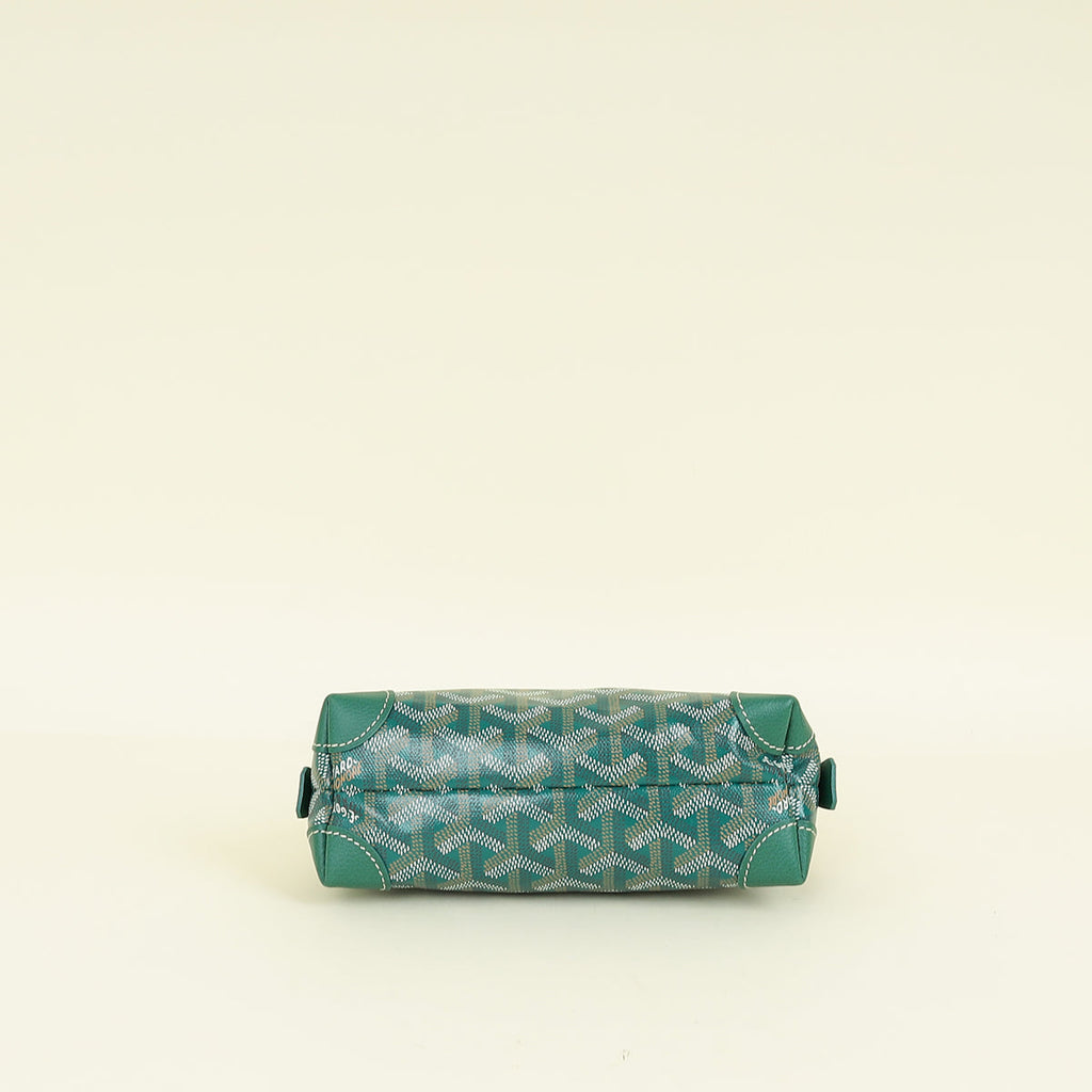 Goyard Green Goyardine Vendôme Cosmetic Pouch