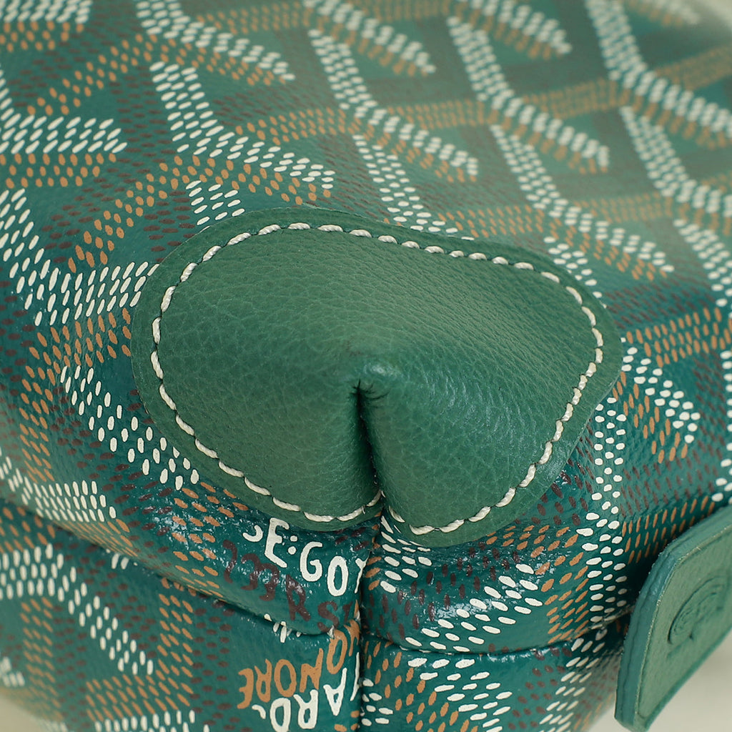 Goyard Green Goyardine Vendôme Cosmetic Pouch