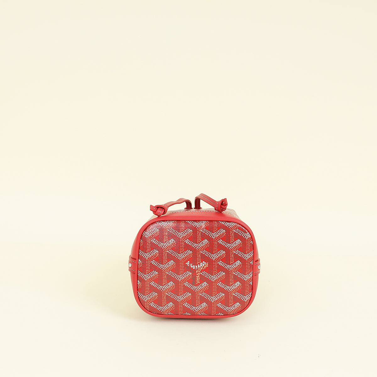 Goyard Red Goyardine Petit Flot Mini Bucket Bag
