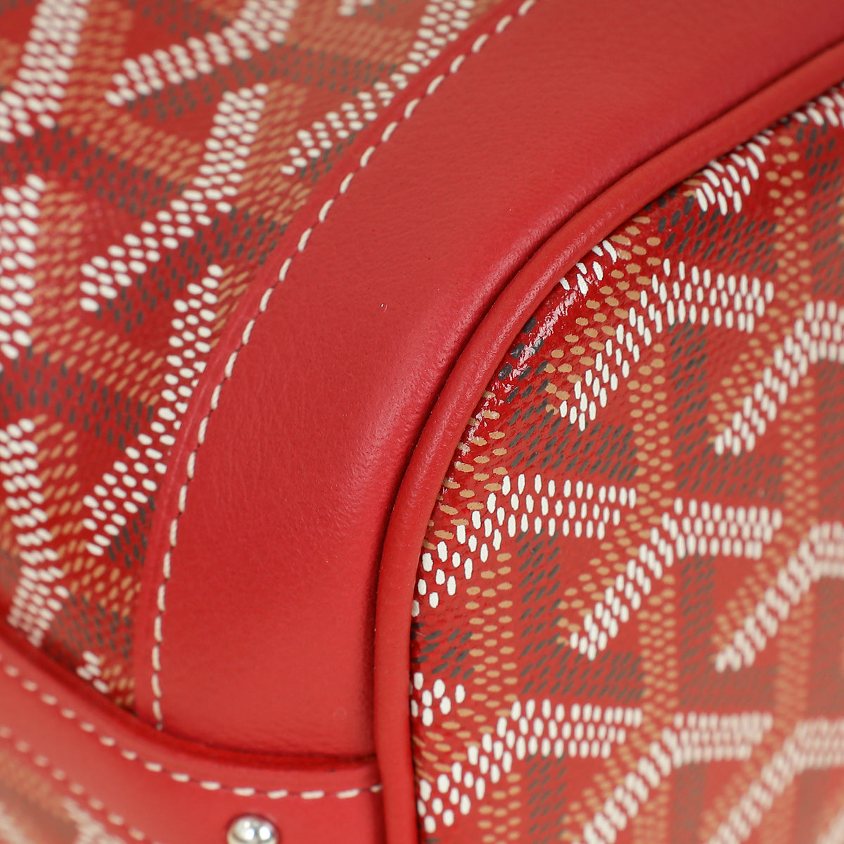 Goyard Red Goyardine Petit Flot Mini Bucket Bag