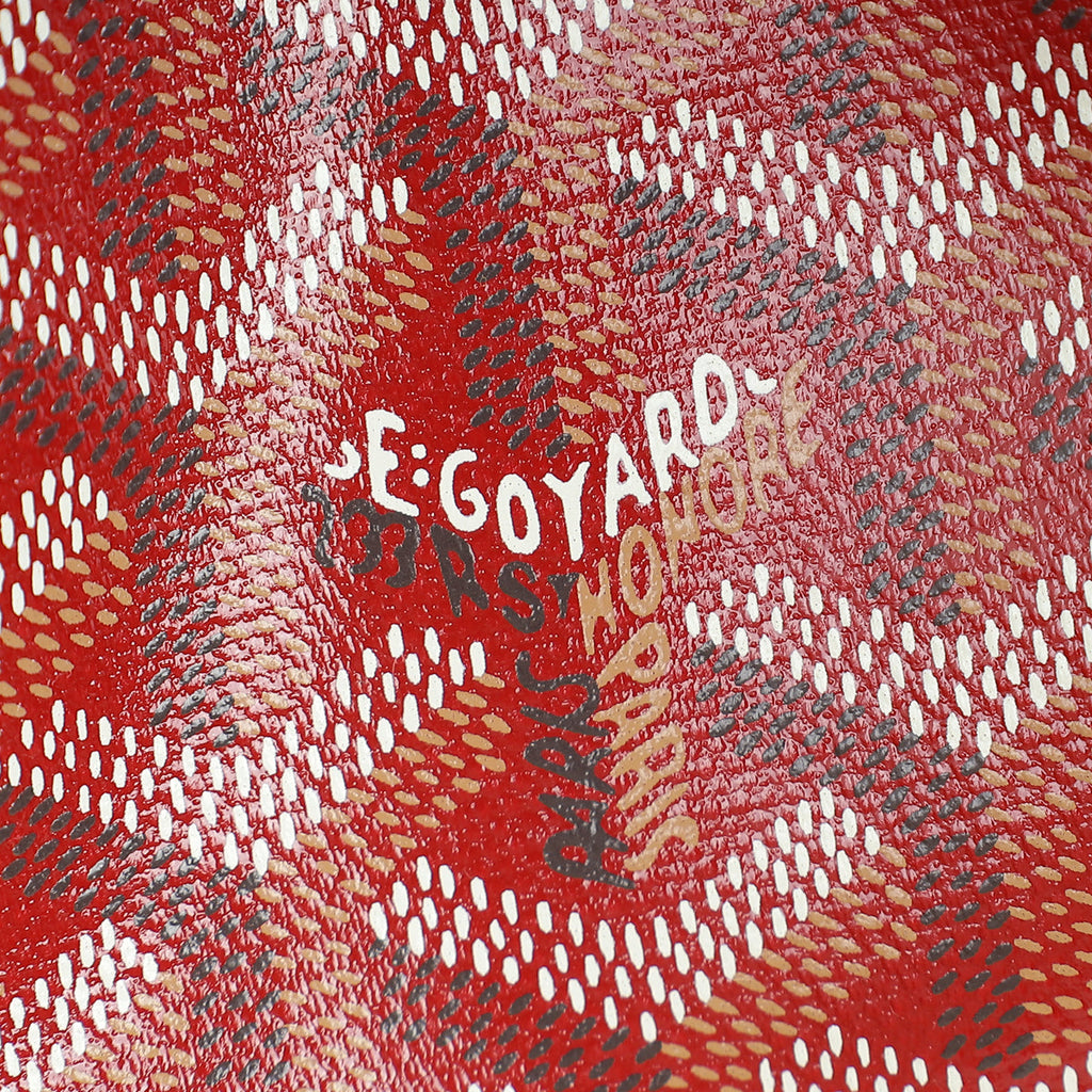 Goyard Red Goyardine Petit Flot Mini Bucket Bag