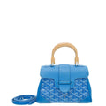Goyard Blue Goyardine Souple Mini Saigon Bag