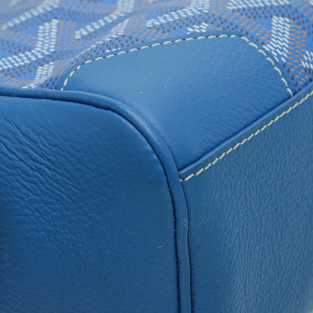 Goyard Blue Goyardine Souple Mini Saigon Bag