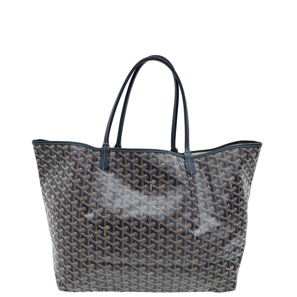 Goyard Blue Goyardine Saint Louis GM Bag