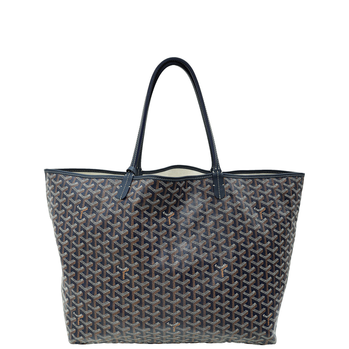 Goyard Blue Goyardine Saint Louis GM Bag