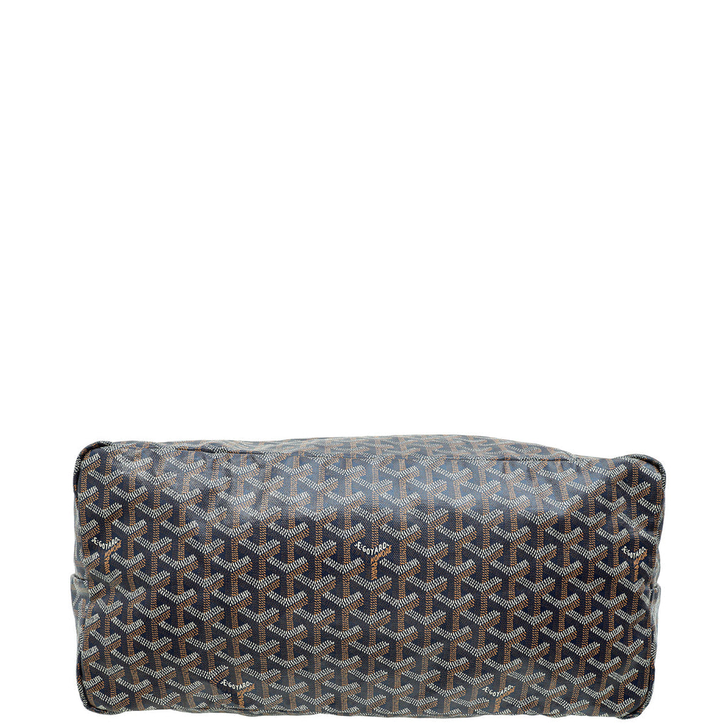Goyard Blue Goyardine Saint Louis GM Bag
