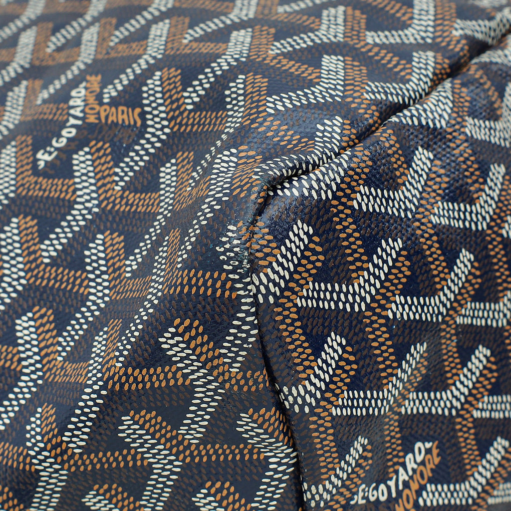 Goyard Blue Goyardine Saint Louis GM Bag