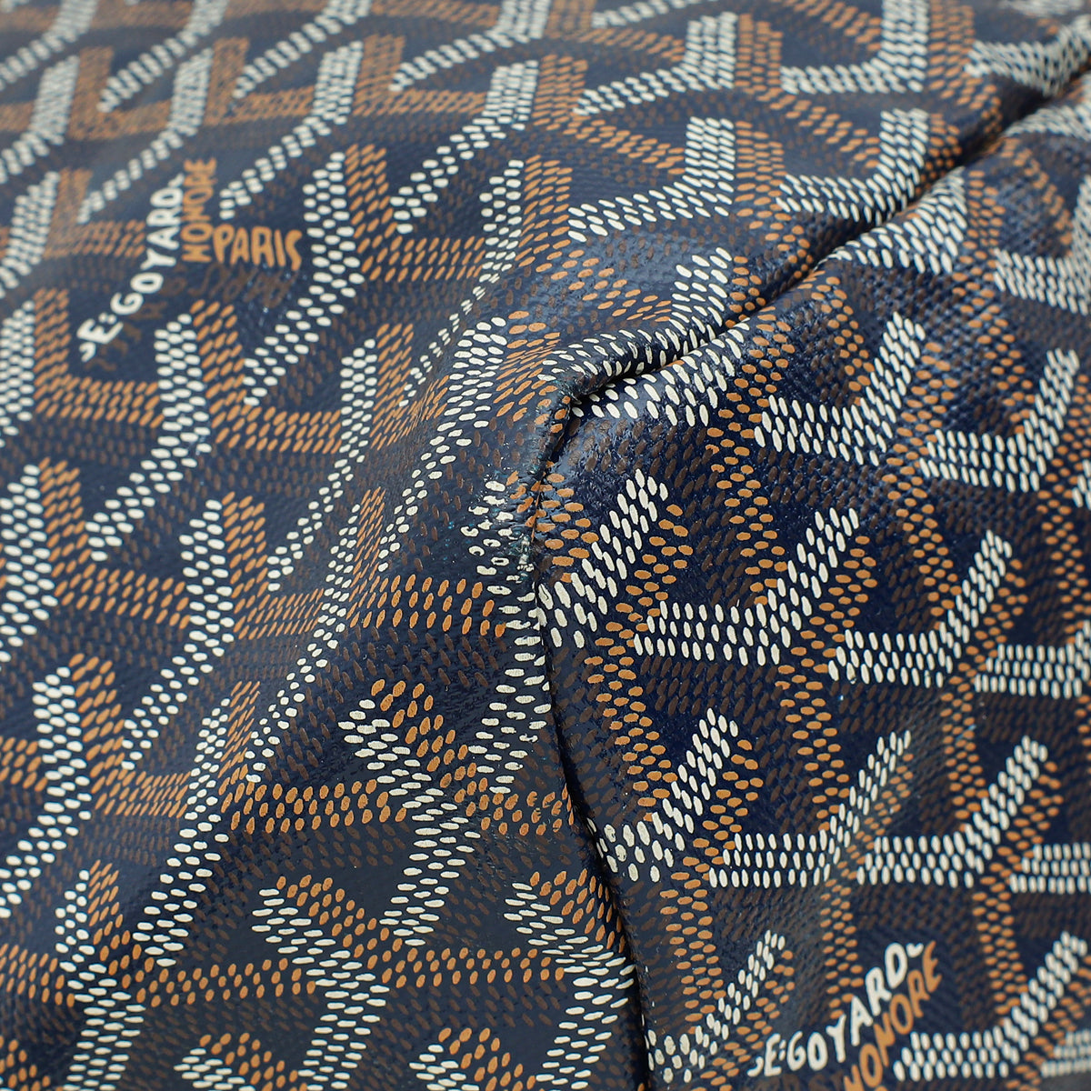 Goyard Blue Goyardine Saint Louis GM Bag