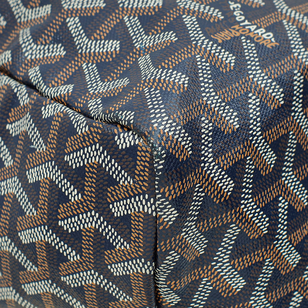 Goyard Blue Goyardine Saint Louis GM Bag