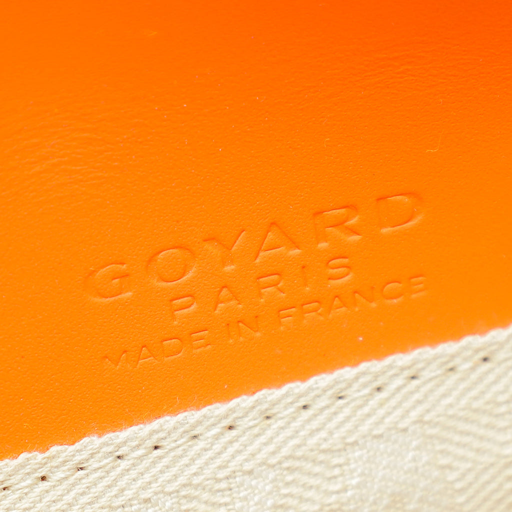 Goyard Orange Goyardine Monte Carlo Clutch