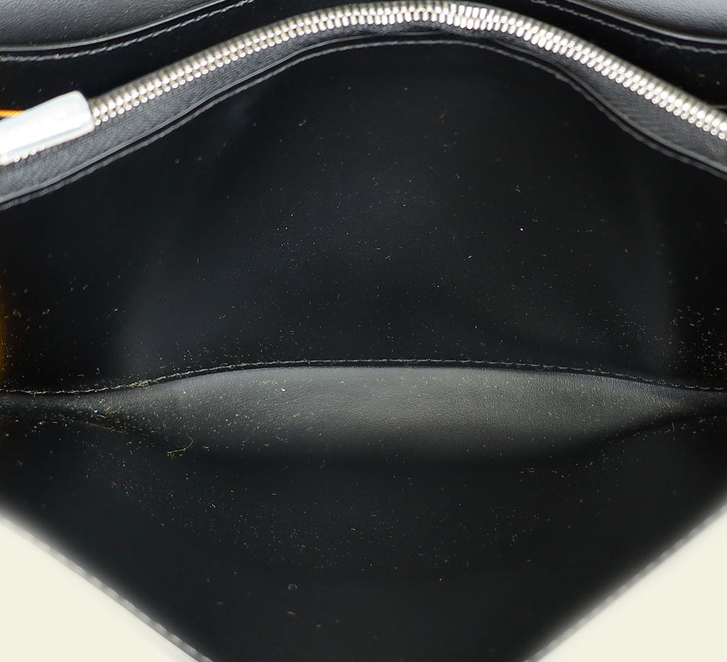 Goyard Black Goyardine Continental Wallet W/ Strap