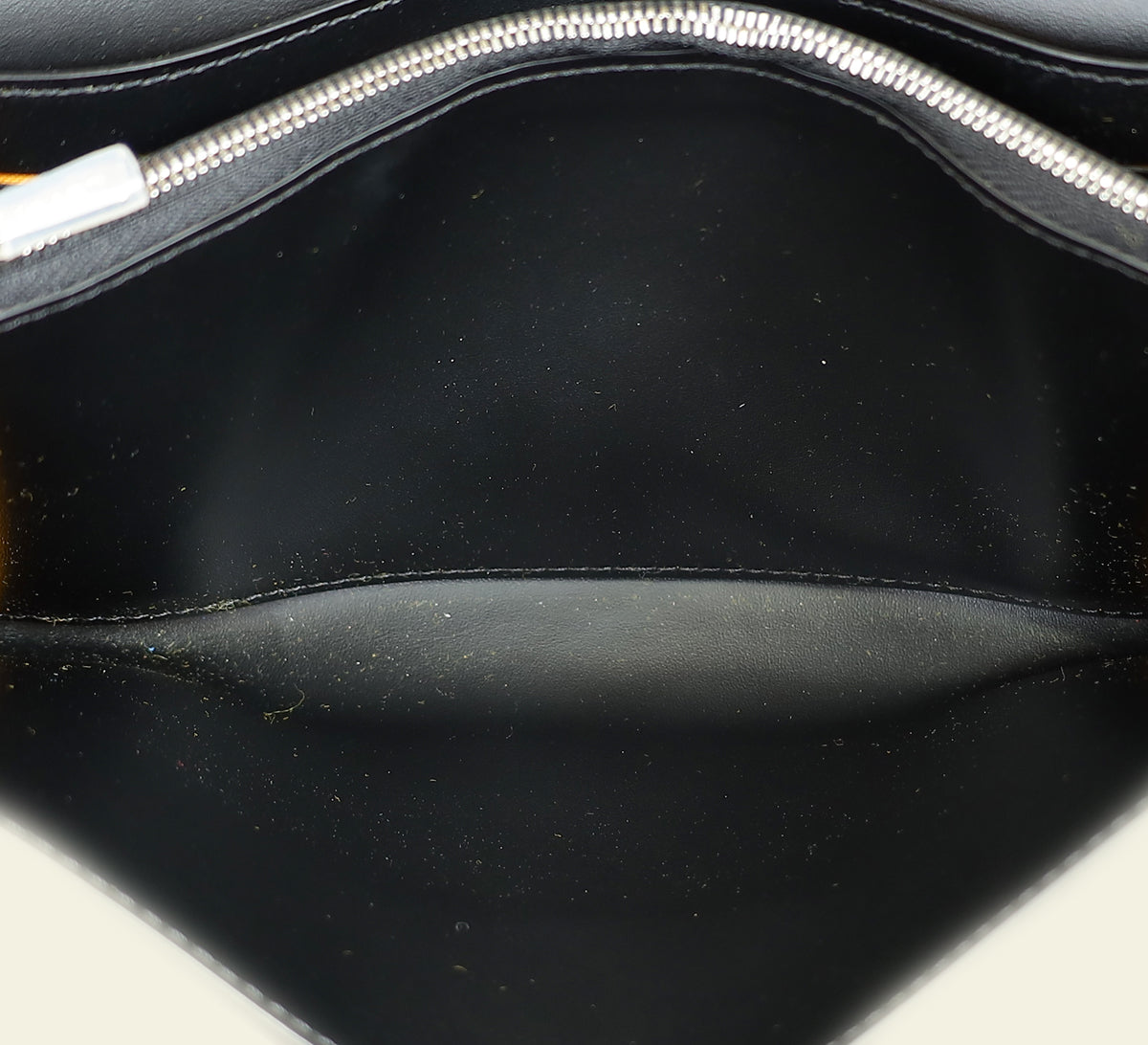 Goyard Black Goyardine Continental Wallet W/ Strap