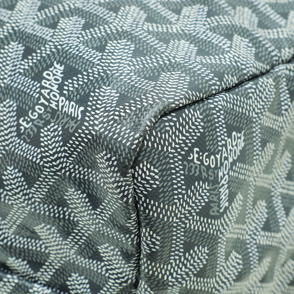 Goyard Grey Goyardine Saint Louis PM Bag