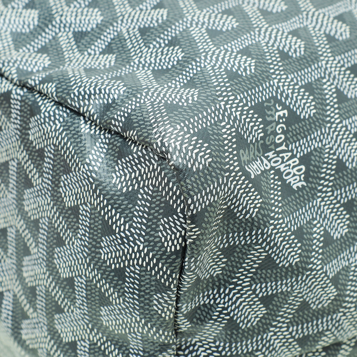 Goyard Grey Goyardine Saint Louis PM Bag