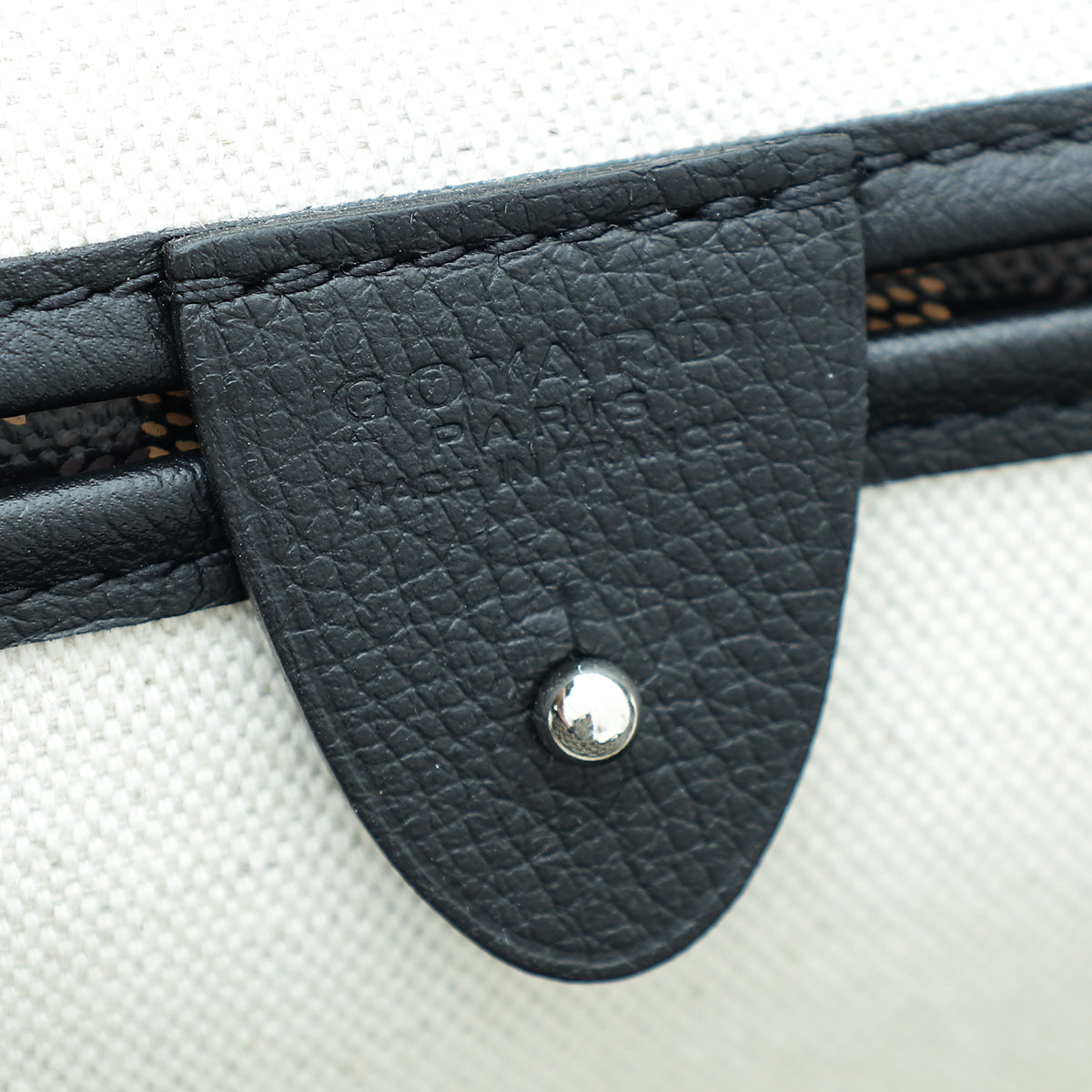 Goyard Black Goyardine Artois MM Bag