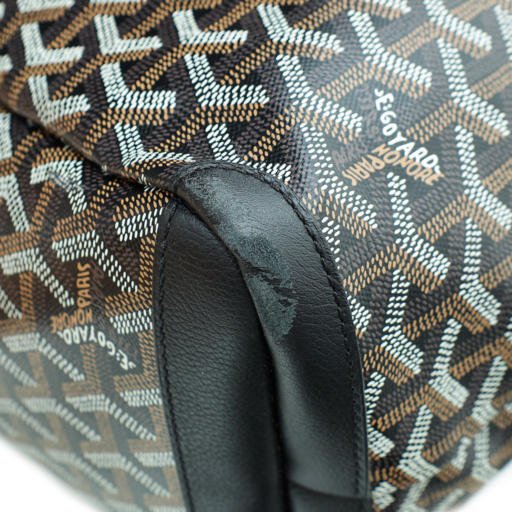Goyard Black Goyardine Artois MM Bag