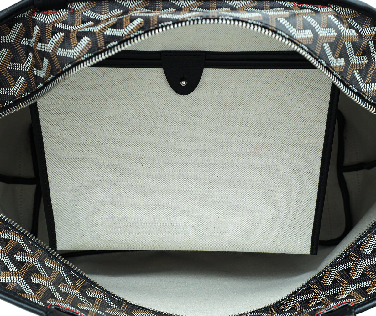 Goyard Black Goyardine Artois MM Bag
