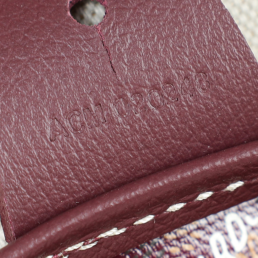 Goyard Burgundy Goyardine Artois PM Bag